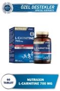 Nutraxin L-Carnitine 700 mg 60 Tablet | 700 mg L-Karnitin | Enerji & Yağ Metabolizması Desteği