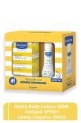 Mustela Hydra Bebe Losyon 50ml Hediyeli SPF 50+ Güneş Koruyucu Tüm Cilt Tipleri Bebek Çocuk Yetişkin 100ml