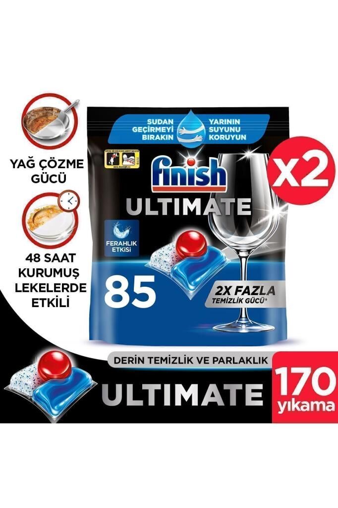 Finish Ultimate Hepsi Bir Arada 170 Kapsül Bulaşık Makinesi Deterjanı Tableti