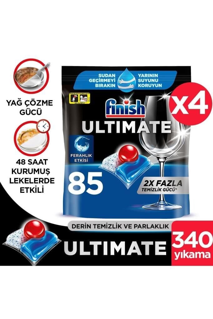 Finish Ultimate Hepsi Bir Arada 340 Kapsül Bulaşık Makinesi Deterjanı Tableti