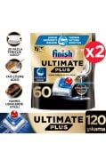 Finish Ultimate Plus Hepsi Bir Arada 120 Kapsül Bulaşık Makinesi Deterjanı Tableti