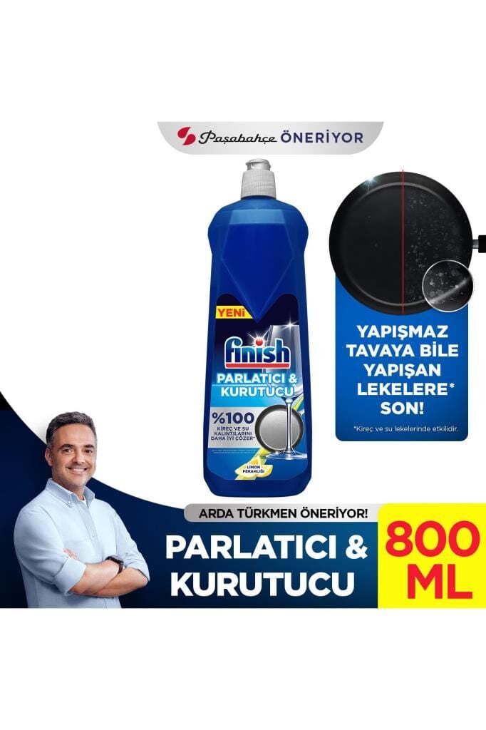 Finish Bulaşık Makinesi Parlatıcı & Kurutucu Sıvı Limonlu 800 ml