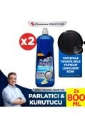 Finish Bulaşık Makinesi Parlatıcı & Kurutucu Sıvı Limonlu 1600 ml (800 ml x 2'li)