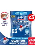 Finish Quantum Infinity Shine Bulaşık Makinesi Deterjanı Kapsül Tablet 249 Adet (83 Adet x 3)