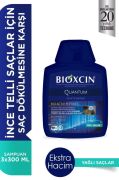 Bioxcin Quantum Yağlı Saçlar için Saç Dökülmesini Önleyici Şampuan 3 x 300 ML