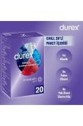 Durex Chill Karma Paket Prezervatif 20’li (Yok Ötesi Ekstra His x8, Yakın Hisset x8, Klasik x4)