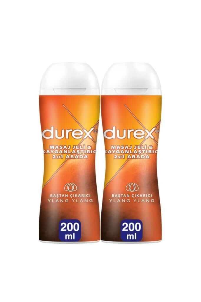 Durex Ylang Ylang 2'si 1 Arada Kayganlaştırıcı & Masaj Jeli 200 ml x2