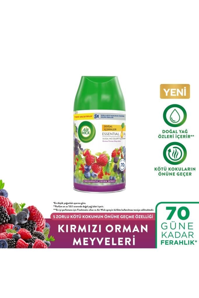 Air Wick Kırmızı Orman Meyveleri Oda Kokusu Freshmatic Yedek Spreyi 250 ml