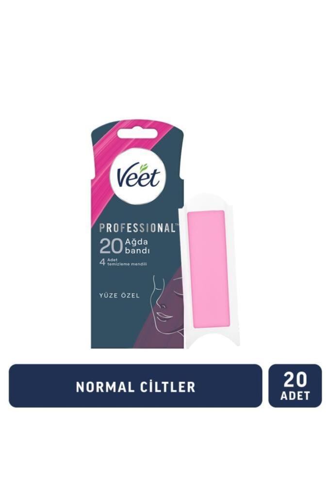 Veet Professional Sir Ağda Bandı Yüz Bölgesi Normal Ciltler 20'li