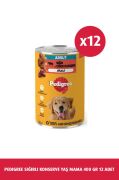 Pedigree Sığırlı Konserve Yaş Köpek Maması 400 G x12