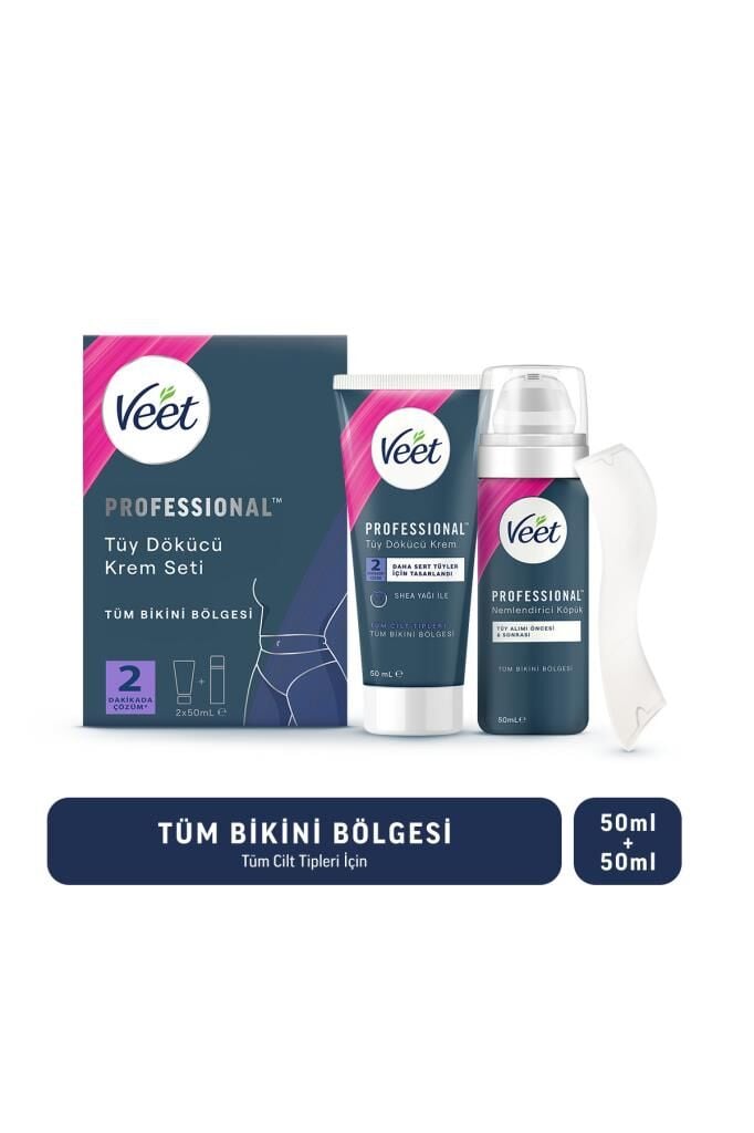Veet Professional Bikini Bölgesi Tüy Dökücü Krem Seti 50ml+50ml