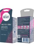 Veet Professional Sir Ağda Bandı Yüz Bölgesi Normal Ciltler 40'lı (20li x 2 Adet)