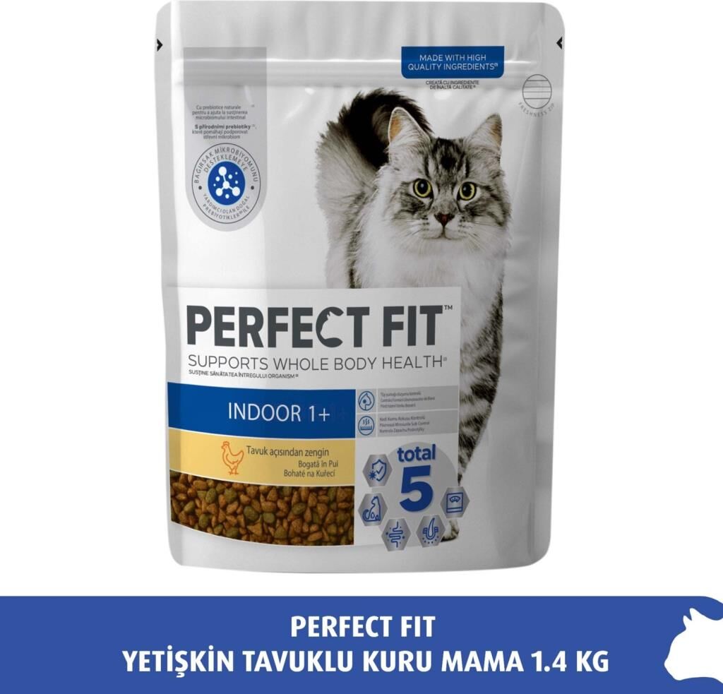 Perfect Fit Indoor Tavuklu Yetişkin Kedi Maması 1,4 Kg