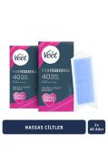 Veet Professional Ağda Bandı Hassas Ciltler Için Bacak&Vücut Bölgesi Süper Fırsat 80 Adet (40X2)