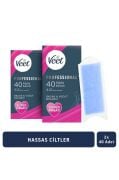 Veet Professional Ağda Bandı Hassas Ciltler Için Bacak&Vücut Bölgesi Süper Fırsat 80 Adet (40X2)