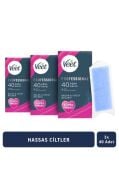 Veet Professional Ağda Bandı Hassas Ciltler Için Bacak &Vücut Bölgesi 120 Adet Süper Fırsat (40 x 3 Adet)
