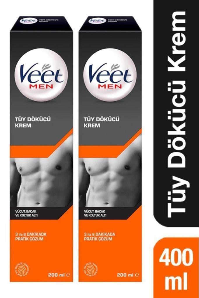 Veet Men Erkekler İçin Tüy Dökücü Krem 200 ml x2