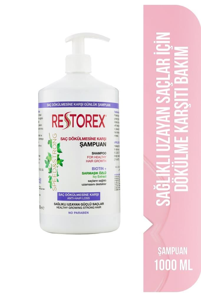 Restorex Saç Dökülmesine Karşı Ekstra Direnç Şampuanı 1000 ml