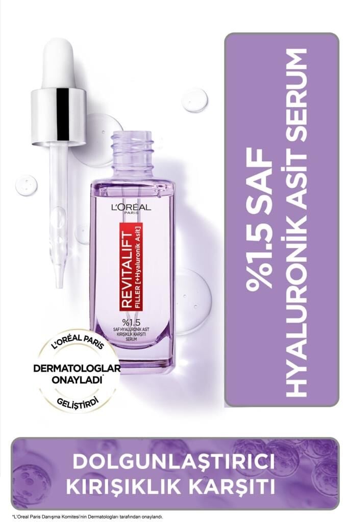 L'Oreal Paris Revitalift Filler %1.5 Saf Hyaluronik Asit Kırışıklık Karşıtı Serum 30 ml