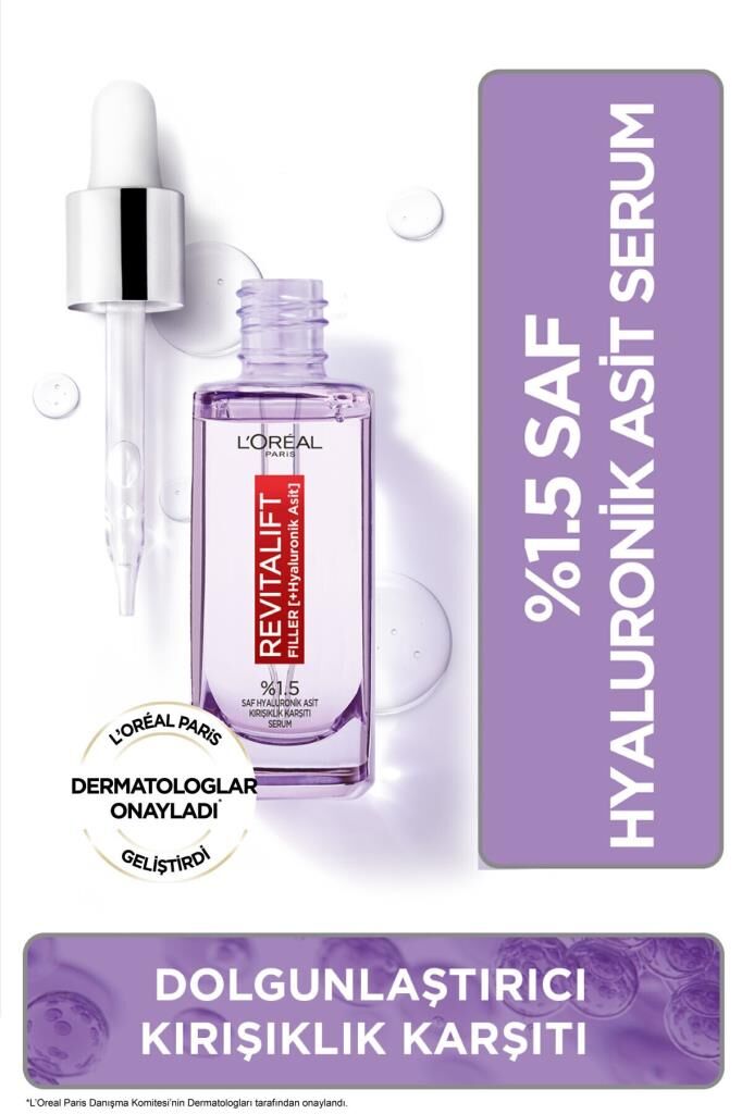 L'Oreal Paris Revitalift Filler %1.5 Saf Hyaluronik Asit Kırışıklık Karşıtı Serum 30 ml