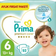 Prima Bebek Bezi Premium Care 6 Beden 93 Adet Ekstra Large Aylık Fırsat Paketi