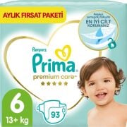 Prima Bebek Bezi Premium Care 6 Beden 93 Adet Ekstra Large Aylık Fırsat Paketi