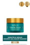 Bioxcin Keratin & Argan Onarıcı Saç Bakım Maskesi 225 ml - Yıpranmış Ve Hassas Saçlar Botoks Etkili
