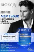Bioxcin Mens Hair 30 Tablet - L Arginin Biotin Saw Palmetto L Carnitine Çinko L Sistein Keratin Bakır Iyot.