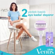 Gillette Venüs Breeze Kadın Tıraş Makinesi + 2 Adet Yedek Başlık