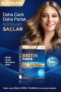Nutraxin Biotin Forte 5.000 Mcg 60 Tablet - Biyotin, Çinko, Selenyum, Bakır Saç ve Tırnak Vitamini