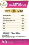 Nutraxin Collagen Beauty Complex 90 Tablet - Hidrolize Tip 1, 2, 3, 5, 10, Biotin, Zinc, Bakır, Hya, Selenyum