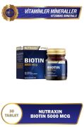 Nutraxin Biotin 5000 Mcg 30 Tablet Saç ve Tırnak Vitamini