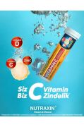 Nutraxin Vitamin C D Zinc 15 Efervesan Tablet - 1 Alana 1 Hediye Avantajlı Paket