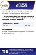 Nutraxin Folik Asit 400 Mcg 100 Tablet