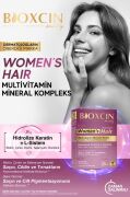 Bioxcin Womens Hair 30 Tablet - Keratin Kolajen Biotin Çinko Demir Selenyum Dul Avrat L Sistein Saç Vitamini
