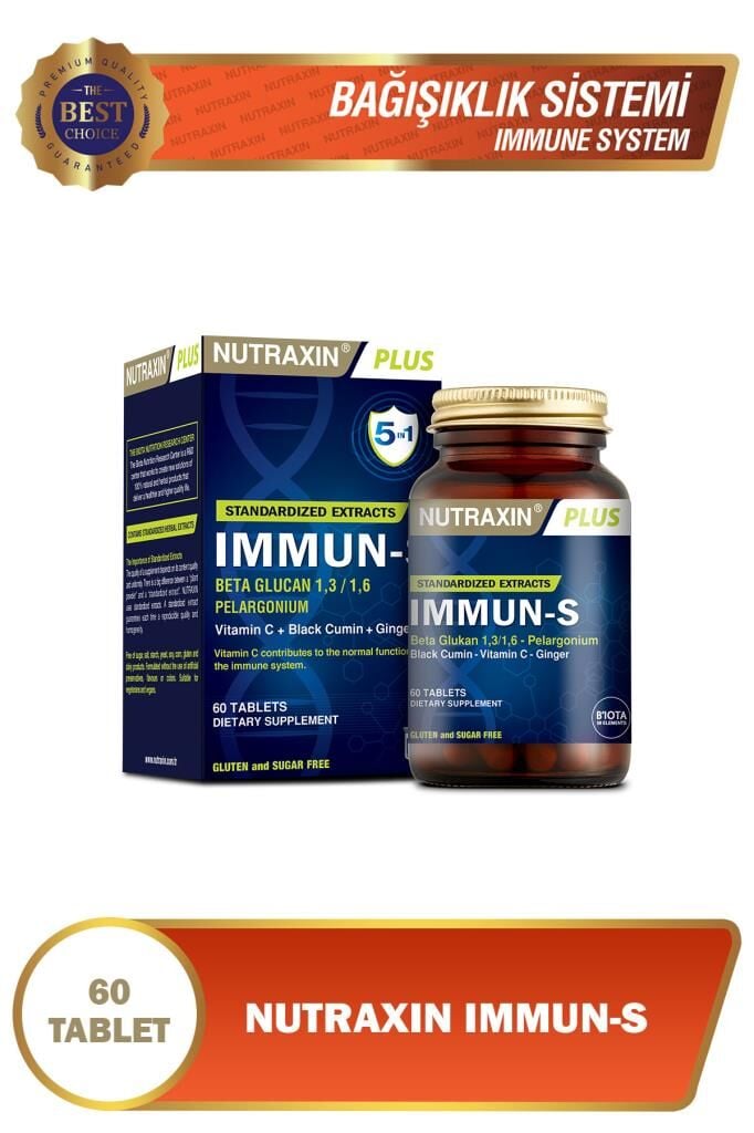 Nutraxin Immun-s Vitamin Takviyesi 60 Tablet