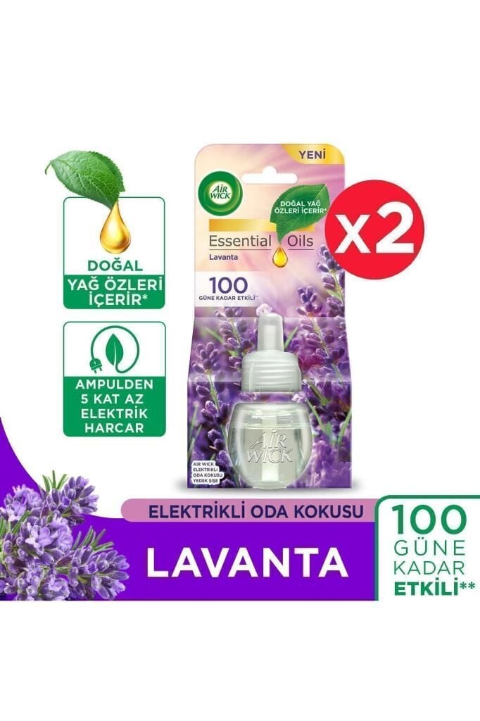 Air Wick Elektrikli Oda Kokusu Yedek Şişe Lavanta - Esansiyel Yağlar Içerir x 2