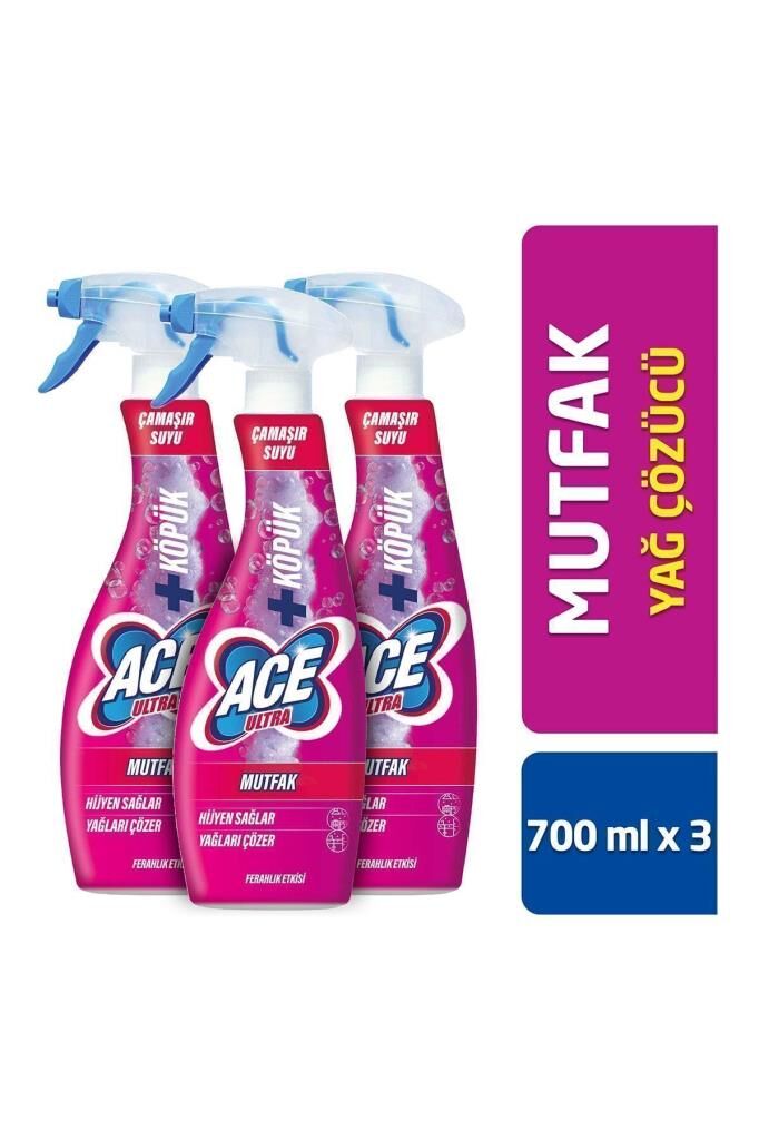 ACE Ultra Köpük Mutfak Ferahlık Etkisi 700ml x3 Adet