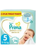Prima Premium Care Bebek Bezi 5 Beden 216 Adet Junior 2 Aylık Fırsat Paketi