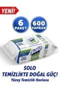 Solo Temizlikte Doğal Güç Okaliptus&Çam Esintisi Yüzey Temizlik Havlusu 6'lı 600 Yaprak