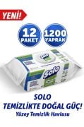 Solo Temizlikte Doğal Güç Okaliptus&Çam Esintisi Yüzey Temizlik Havlusu 12'li 1200 Yaprak