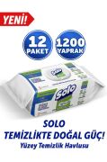 Solo Temizlikte Doğal Güç Okaliptus&Çam Esintisi Yüzey Temizlik Havlusu 12'li 1200 Yaprak