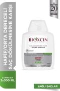 Bioxcin Klasik Yağlı Saçlar için Saç Dökülmesine Karşı Bitkisel Şampuan 3 x 300 ML