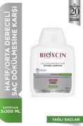Bioxcin Klasik Yağlı Saçlar için Saç Dökülmesine Karşı Bitkisel Şampuan 3 x 300 ML
