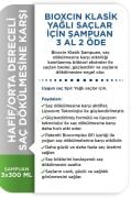 Bioxcin Klasik Yağlı Saçlar için Saç Dökülmesine Karşı Bitkisel Şampuan 3 x 300 ML