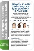 Bioxcin Klasik Yağlı Saçlar için Saç Dökülmesine Karşı Bitkisel Şampuan 3 x 300 ML