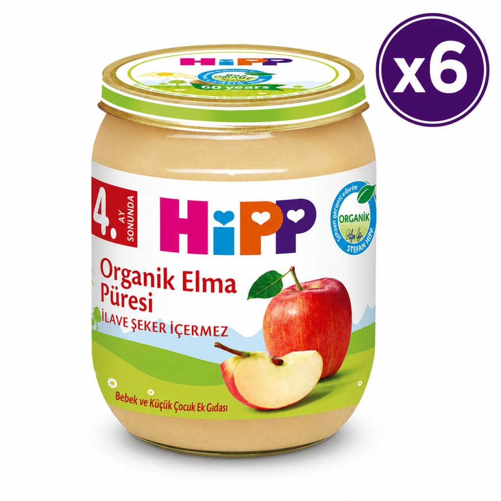 Hipp Organik Kavanoz Mama Armut Püresi 125 G 6'lı Paket
