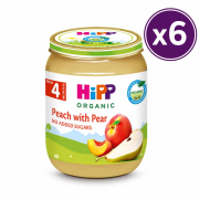 Hipp Organik Kavanoz Mama Armutlu Şeftali Püresi 125G 6'lı Paket