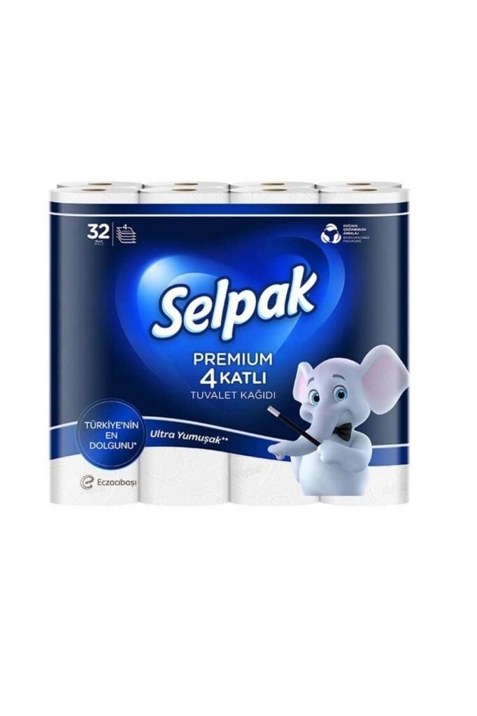 Selpak Premium 4 Katlı Tuvalet Kağıdı 32’li