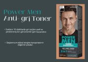 Joanna Power Men Anti-Grey Toner Erkek Saç, Sakal ve Bıyık Tonlayıcı Orta Kahve 03 - 80 G
